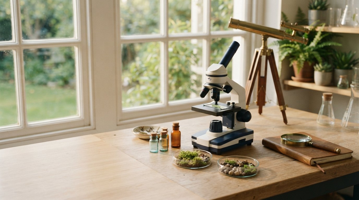 12 voorbereide glaasjes voor kindermicroscoop